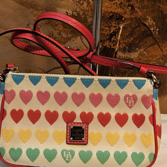Dooney & Bourke Heart Pattern  Multicolor Crossbody Bag - Picture 5 of 15